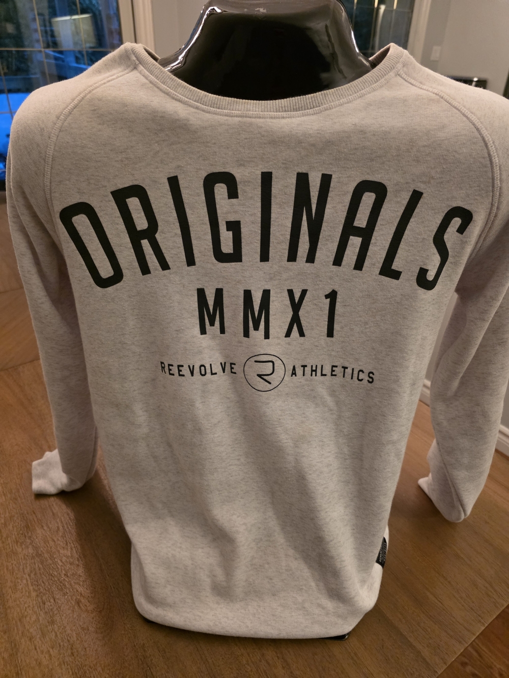 ReEvolve Clothing Co. WOD/Crossfit Crewneck Sweatshirt - Grey, Men’s Large